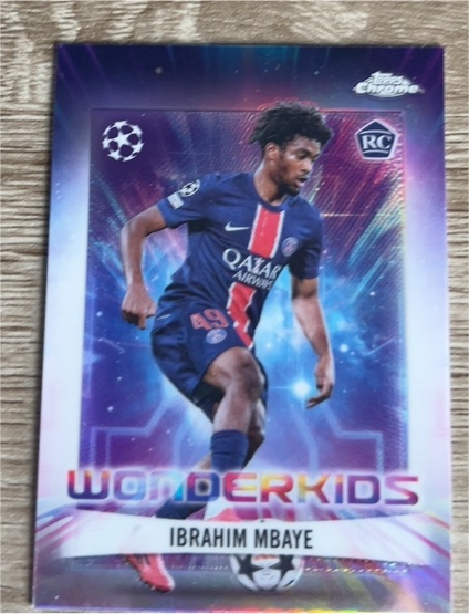 2024-25 Topps Chrome UEFA Club Competitions #WK-4 Ibrahim Mbaye Wonderkids — front