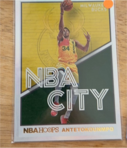 2019-20 Panini NBA Hoops Premium Stock #5 Giannis Antetokounmpo NBA City — front