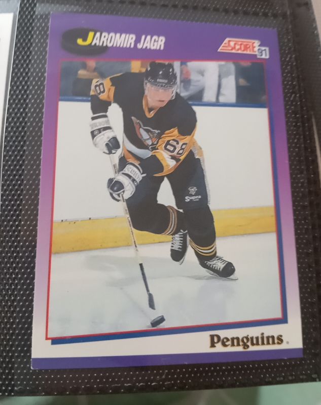 1991-92 Score #98 Jaromir Jagr Pittsburgh Penguins — front