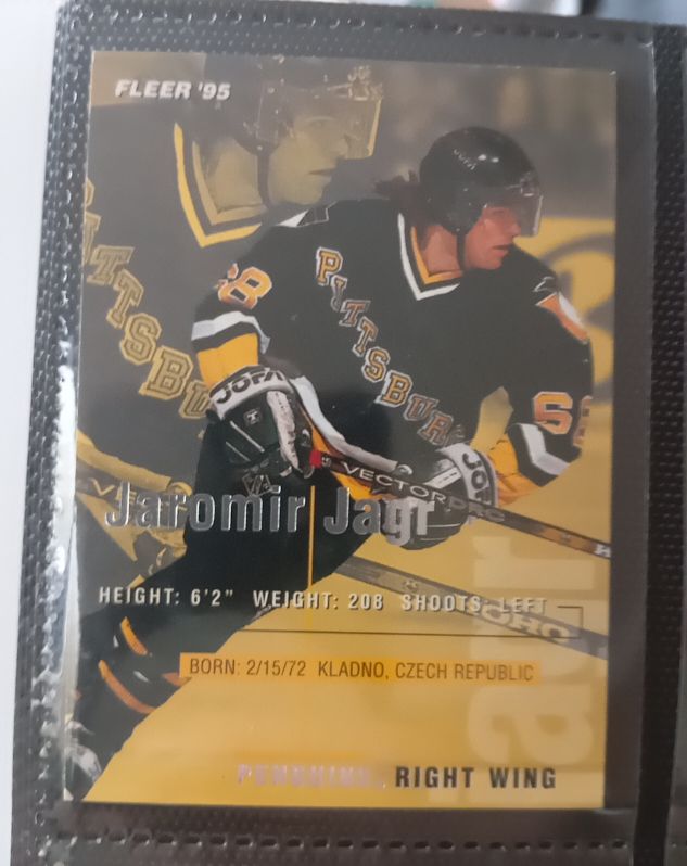 1994-95 Fleer #163 Jaromir Jagr — front