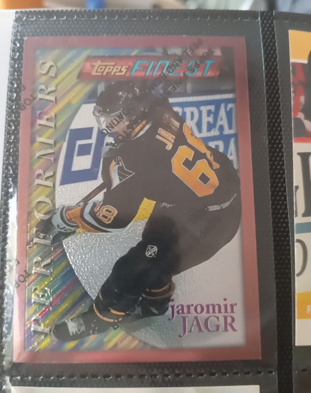 1995-96 Topps Finest #70 Jaromir Jagr — front