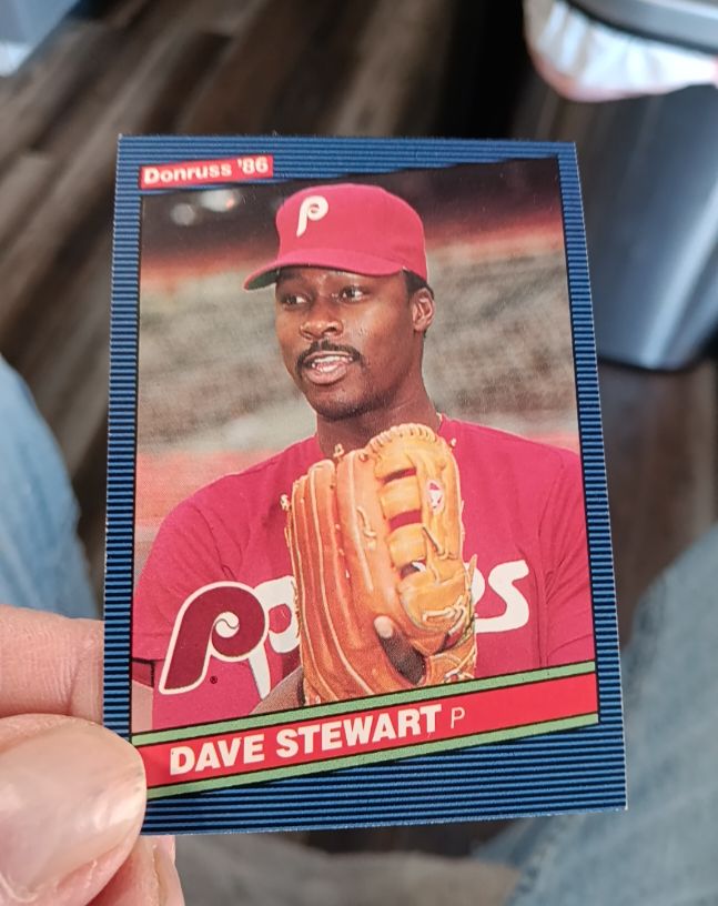 1986 Donruss #619 Dave Stewart — front