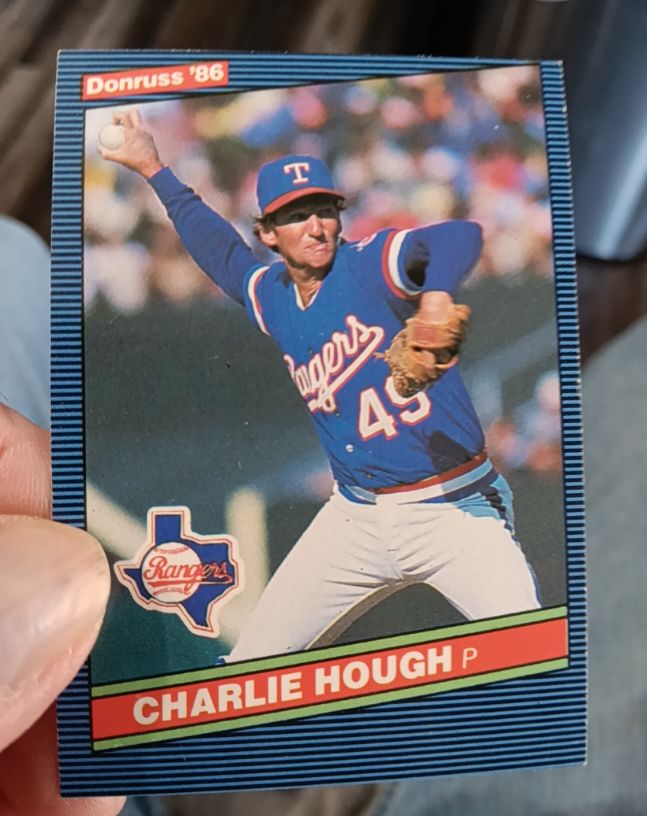 1986 Donruss #342 Charlie Hough — front