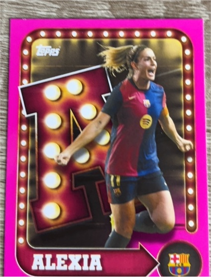 2025-26 Topps FC Barcelona Collector Tin Name In Lights #21 Alexia Putellas — front