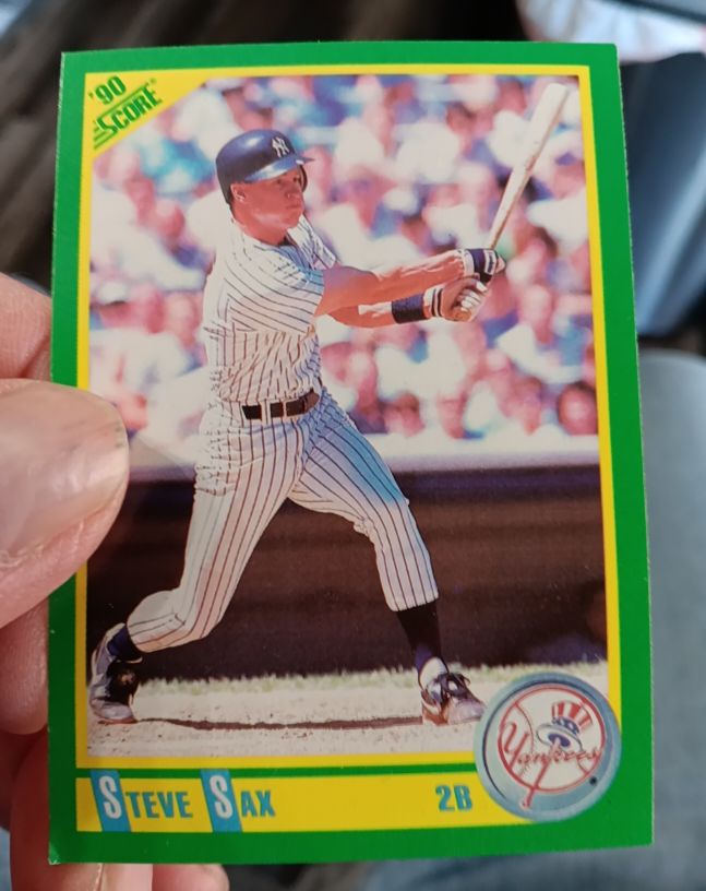 1990 Score #125 Steve Sax — front