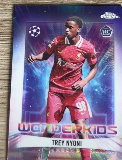2024-25 Topps Chrome UEFA Club Competitions #WK-18 Trey Nyoni Wonderkids — front