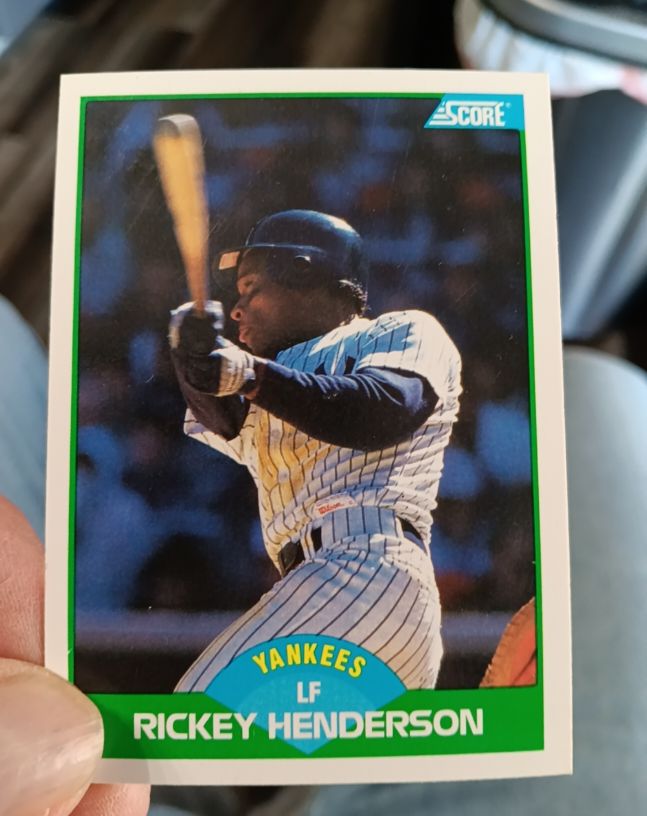 1989 Score #70 Rickey Henderson — front