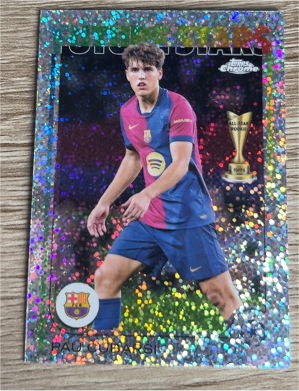 2024-25 Topps Chrome UEFA Club Competitions #196 Pau Cubarsi — front