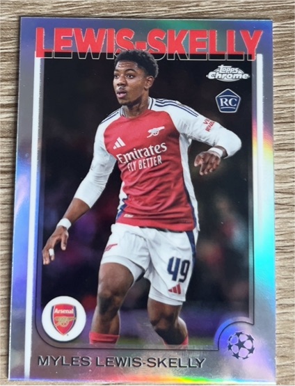 2024-25 Topps Chrome UEFA Club Competitions #154 Myles Lewis-Skelly — front