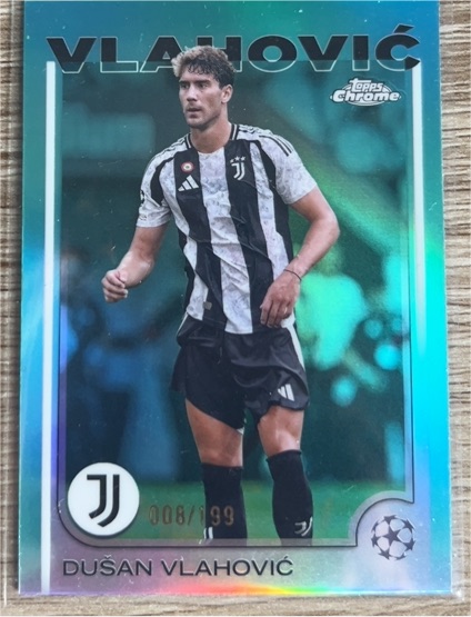 2024-25 Topps Chrome UEFA Club Competitions #176 Dušan Vlahović — front