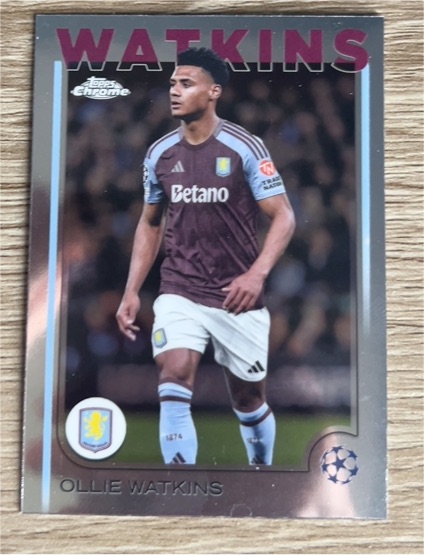 2024-25 Topps Chrome UEFA Club Competitions #33 Ollie Watkins — front