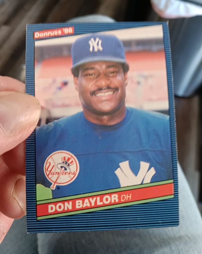 1986 Donruss #347 Don Baylor — front