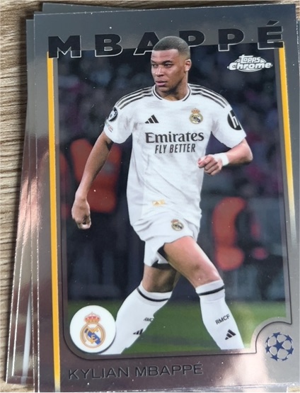 2024-25 Topps Chrome UEFA Club Competitions #1 Kylian Mbappé — front