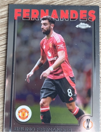 2024-25 Topps Chrome UEFA Club Competitions #152 Bruno Fernandes — front