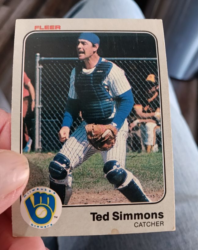 1983 Fleer #45 Ted Simmons — front