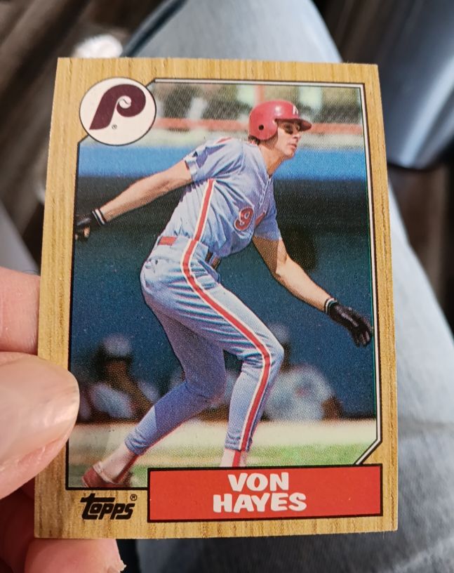 1987 Topps #666 Von Hayes — front