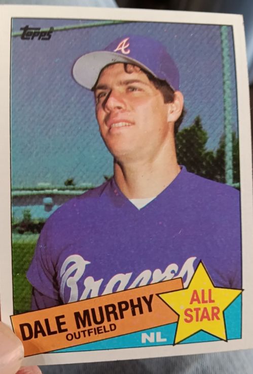 1985 Topps #716 Dale Murphy — front