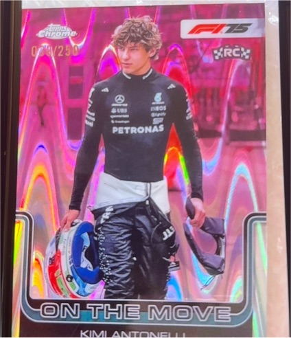 2025 Topps Chrome F1 #185 Kimi Antonelli On The Move — front