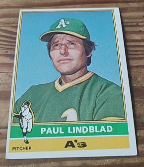 1976 Topps #9 Paul Lindblad — front