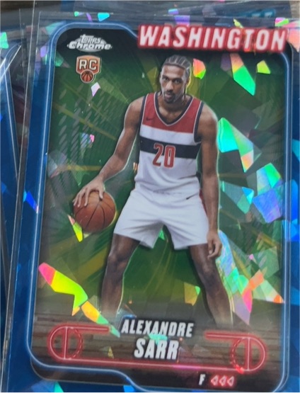 2024-25 Topps Chrome #136 Alexandre Sarr — front