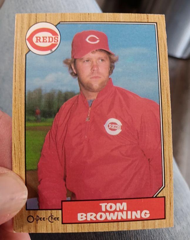1987 Topps #65 Tom Browning — front