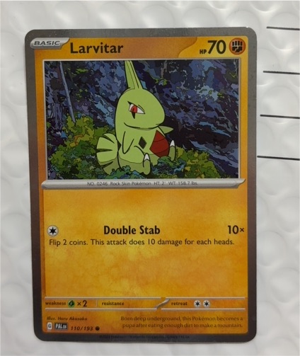 2023 Pokémon Paldea Evolved #110 Larvitar — front