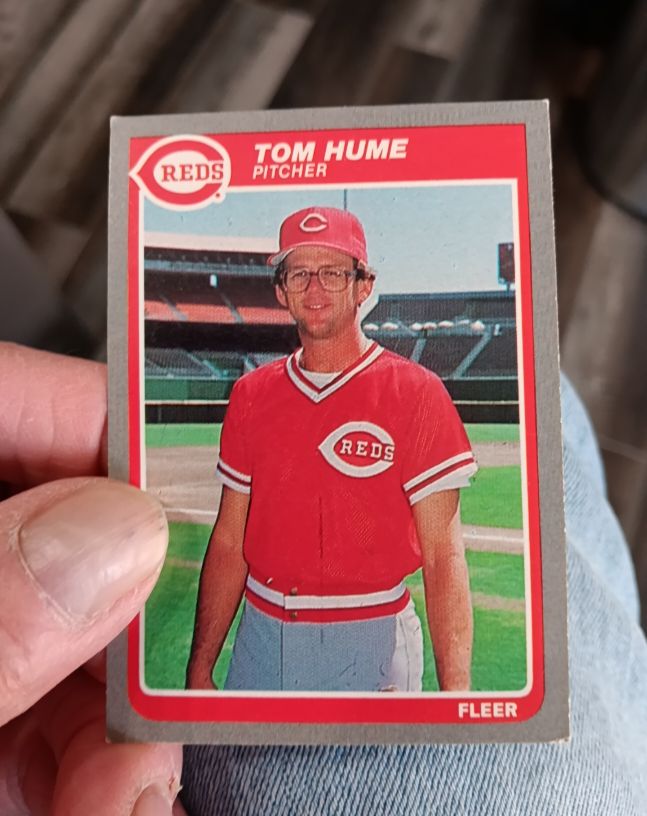 1985 Fleer #538 Tom Hume — front
