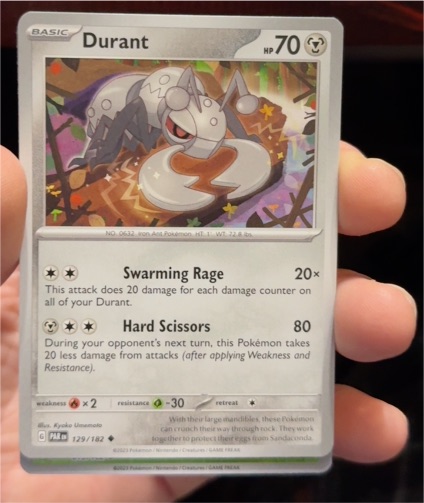 2023 Pokémon Scarlet & Violet Paradox Rift #129 Durant — front