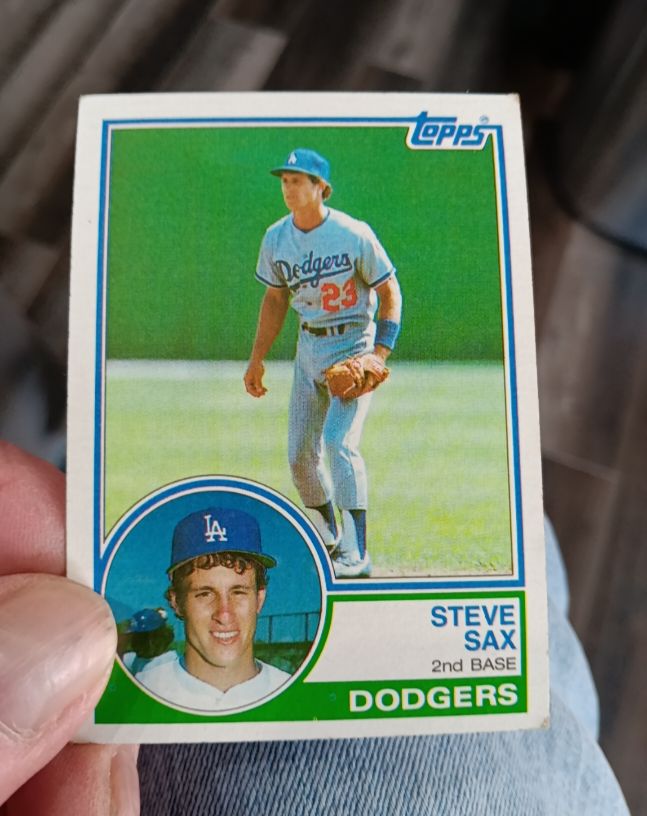 1983 Topps #245 Steve Sax — front