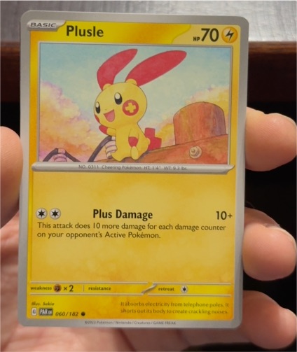 2023 Pokémon Scarlet & Violet Paradox Rift #060 Plusle — front