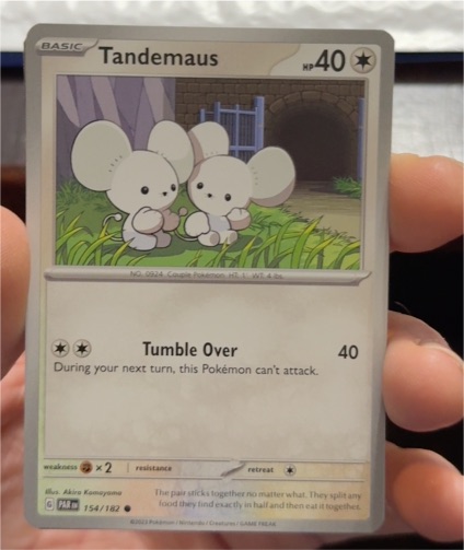 2023 Pokémon SV04: Paradox Rift #154 Tandemaus — front