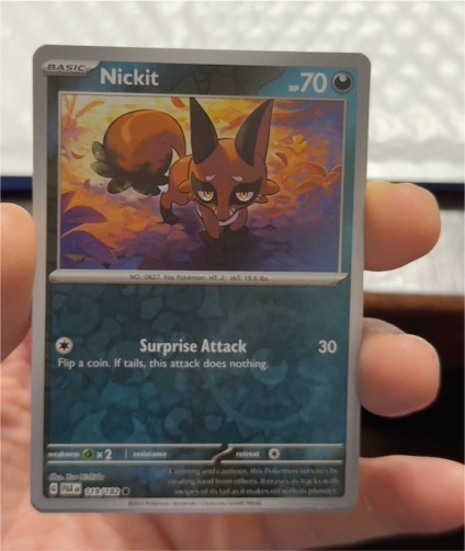 2022 Pokémon SV04 Paradox Rift #119 Nickit — front