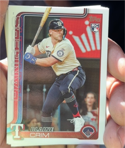 2025 Topps Update #US205 Blaine Crim — front