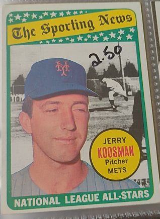 1969 Topps #434 Jerry Koosman All-Star Mets — front