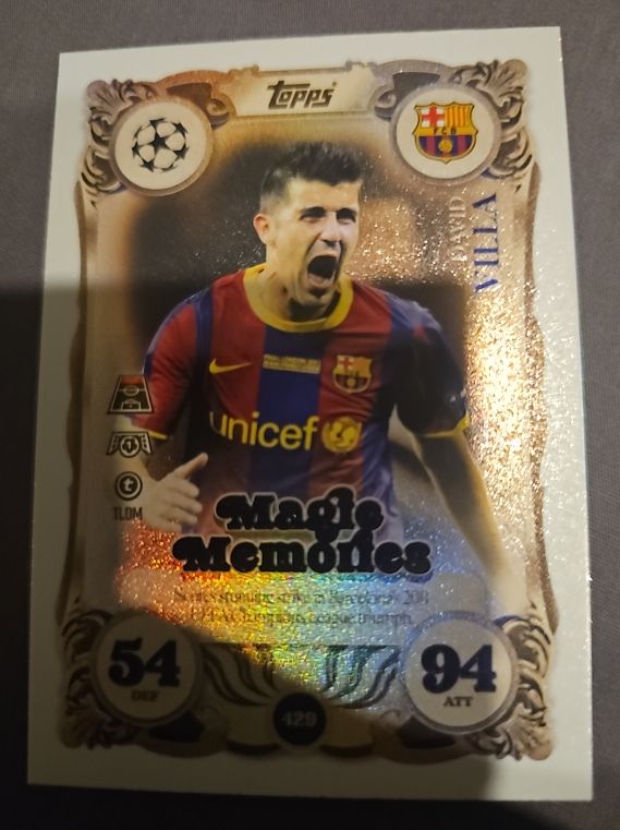 2025 Topps Match Attax #429 David Villa — front