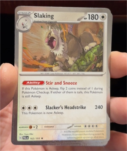 2023 Pokémon Scarlet & Violet Paldea Evolved #162 Slaking — front