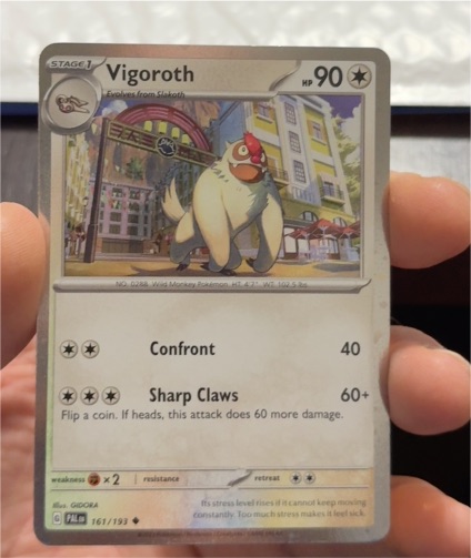 2023 Pokémon Paldea Evolved #161 Vigoroth — front