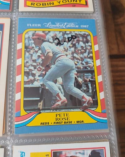 1987 Fleer Limited Edition #36 Pete Rose — front