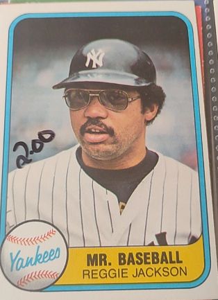1981 Fleer #650 Reggie Jackson — front