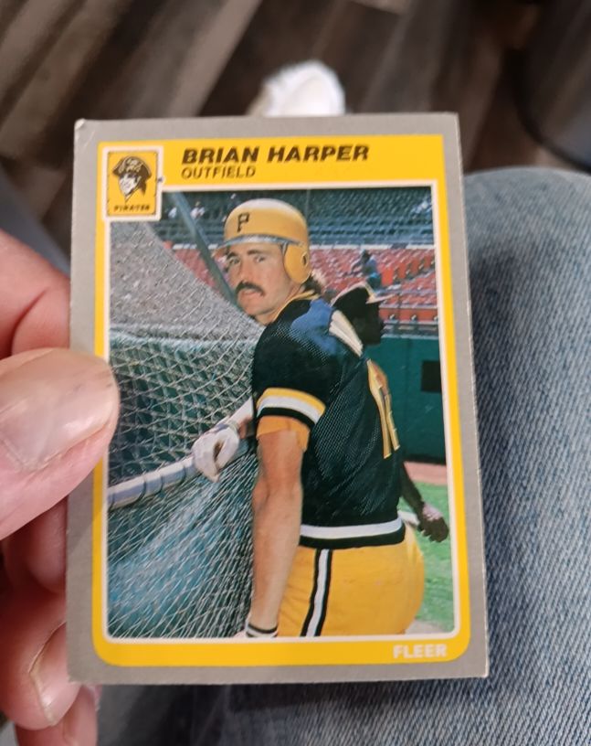 1985 Fleer #466 Brian Harper — front