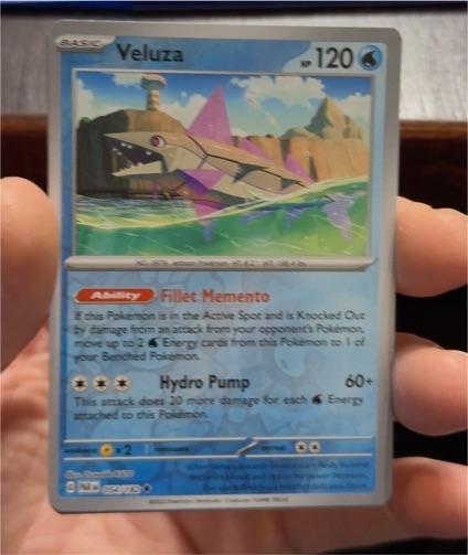 2023 Pokémon SV04: Paradox Rift #054 Veluza — front