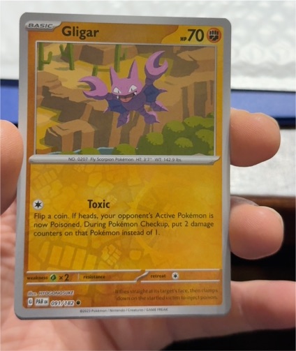 2022 Pokémon SV04: Paradox Rift #091 Gligar — front