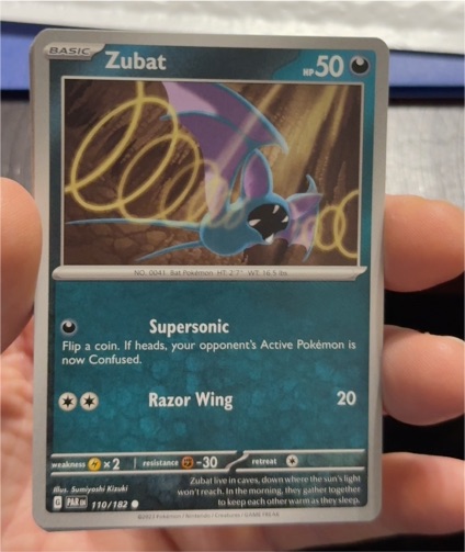 2023 Pokémon SV04: Paradox Rift #110 Zubat — front
