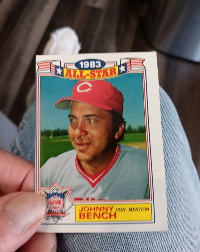 1984 Topps #22 Johnny Bench — front