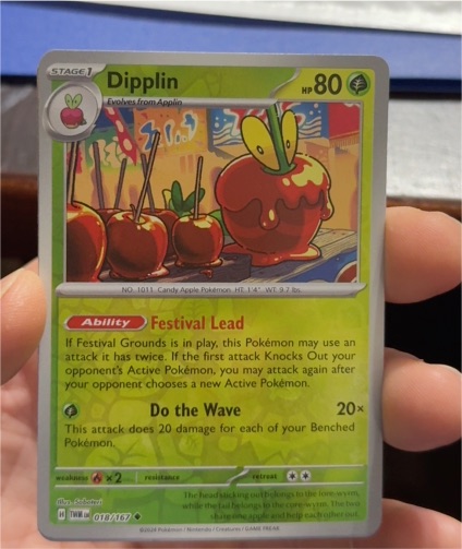 2024 Pokémon Scarlet & Violet Twilight Masquerade #018 Dipplin — front