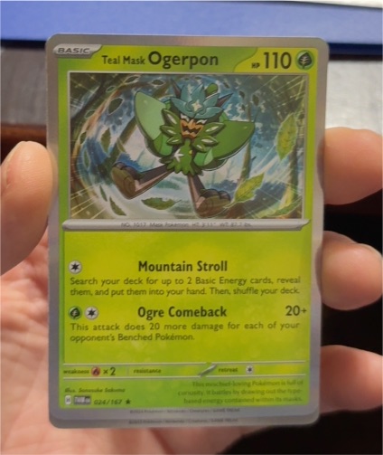 2023 Pokémon SV06: Twilight Masquerade #024 Teal Mask Ogerpon — front