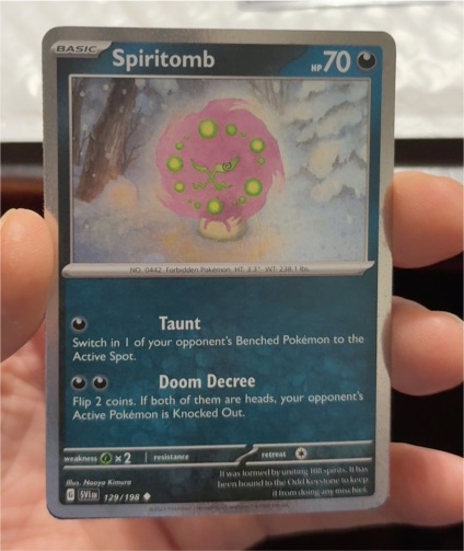 2023 Pokemon Scarlet & Violet #129 Spiritomb — front