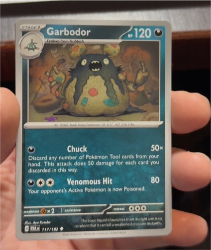 2023 Pokémon Paradox Rift #117 Garbodor — front