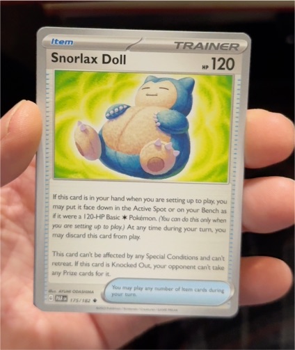 2023 Pokémon Paradox Rift #175 Snorlax Doll — front