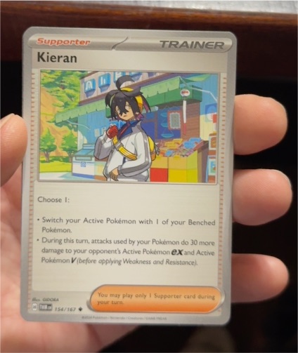 2024 Pokémon TCG Twilight Masquerade #154 Kieran — front